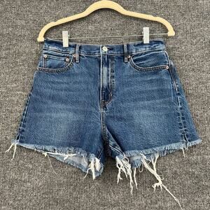 American Eagle Highest Rise 90s Boyfriend Cutoff Jean Shorts Womens 4 Distressed